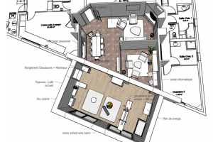 Plan de la nouvelle architecture des locaux